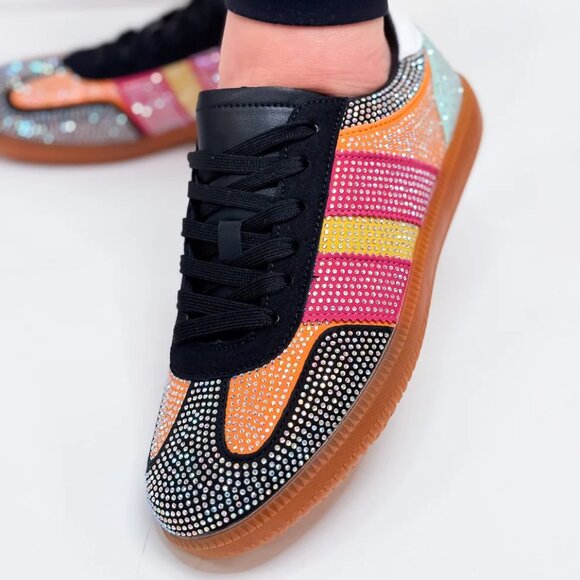 Berness Shoes - Berness Lennon Rhinestone Sneakers